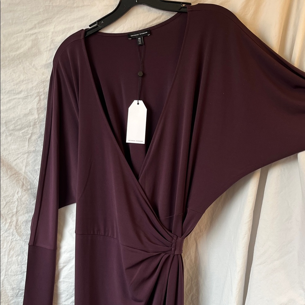 NWT Universal Standard Long Sleeve Wrap Dress Size XS (10-12)